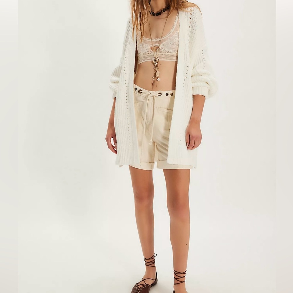 Free People Nightingale Cardigan in Cream